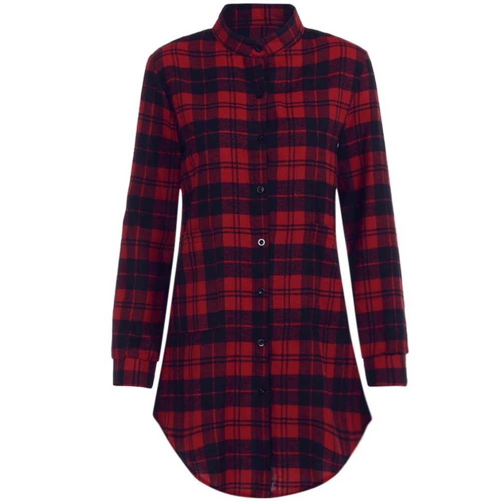 Red & Black Plaid Dress🌲 - Picture 2 of 5